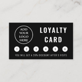 Tarjeta De Fidelización Logotipo profesional de medios sociales modernos p