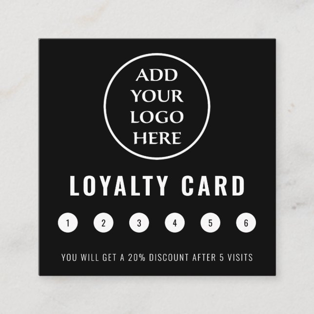 Tarjeta De Fidelización Logotipo profesional moderno para empresas de medi (Anverso)