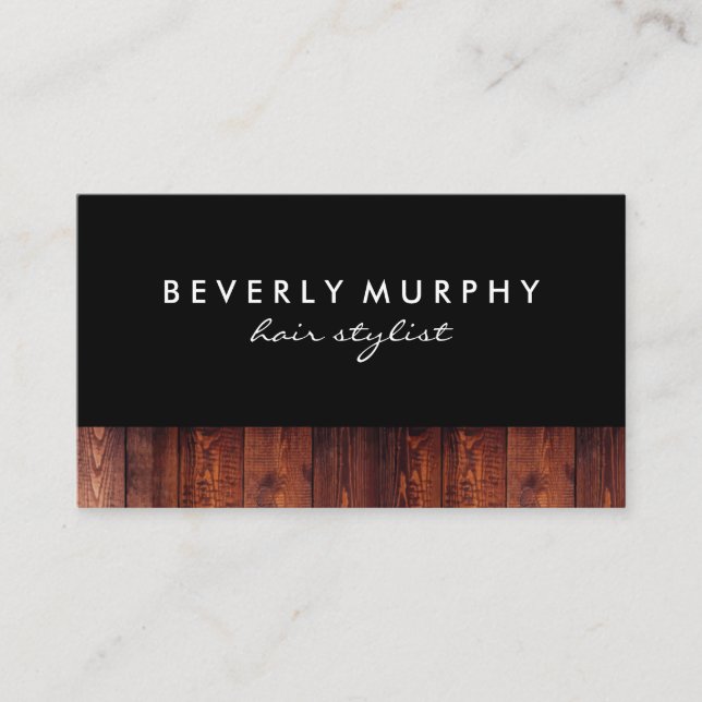 Tarjeta De Fidelización Logotipo Rustic Wood Shear (Lealtad) (Anverso)