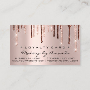 Tarjeta De Fidelización Loyalty Card 6 Punch Makeup Waxing Crown Lashes