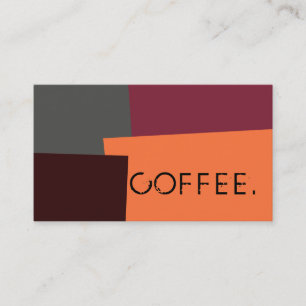 Tarjeta De Fidelización Loyalty Coffee Punch Color Retro Moderno #5