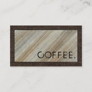 Tarjeta De Fidelización Loyalty Coffee Punch Madera Moderna Aspecto Arpill