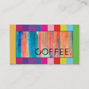 Tarjeta De Fidelización Loyalty Coffee Punch Retro Color Wood Look #6