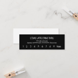 Tarjeta De Fidelización Loyalty Latte Mini Loyalty Drive