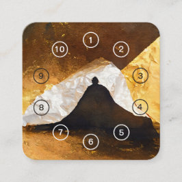 Tarjeta De Fidelización Maestro Reiki del instructor de meditación de yoga