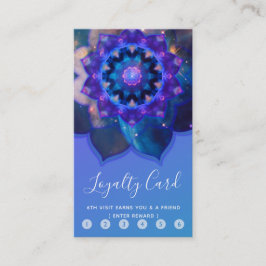 Tarjeta De Fidelización Mandalas del Loto Azul