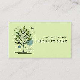 Tarjeta De Fidelización Marca personalizada de Custom Greenleaf Nursery 