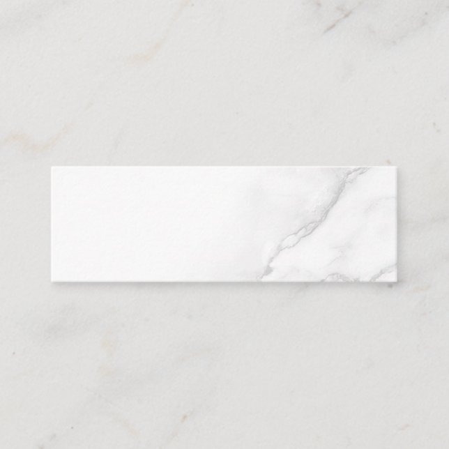 Tarjeta De Fidelización Mármol Blanco (Anverso)