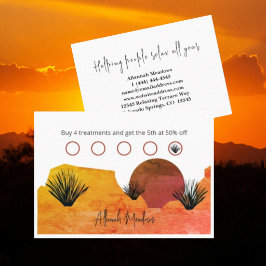 Tarjeta De Fidelización Meditación de la Luna Desértica Soothing
