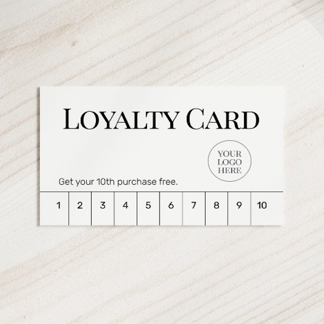 Tarjeta De Fidelización Minimal Classic Business Flat Loyalty Card (Subido por el creador)