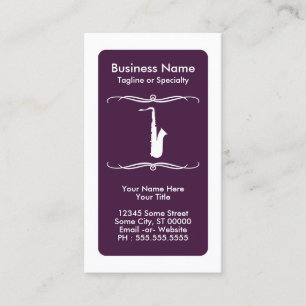 Tarjeta De Fidelización mod saxofón