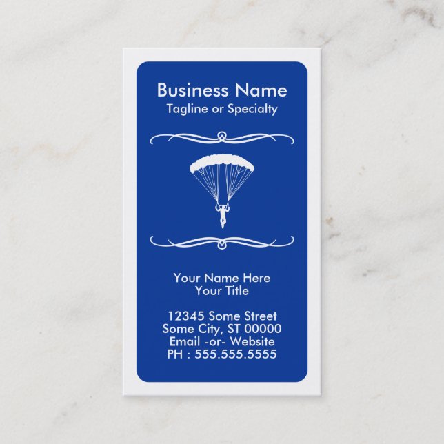 tarjeta de fidelización mod skydiver (Anverso)