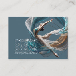 Tarjeta De Fidelización Moda Aeronáutica Clase de Instructor de Yoga Aéreo