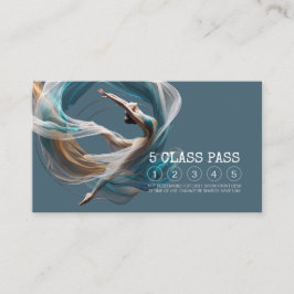 Tarjeta De Fidelización Moda Aeronáutica Clase de Instructor de Yoga Aéreo