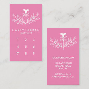 Tarjeta De Fidelización Moda Elegante PERSONALIZADO de dibujo de línea ama