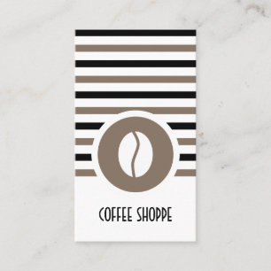 Tarjeta De Fidelización Moda rayada Café Bean Lealtad Punch