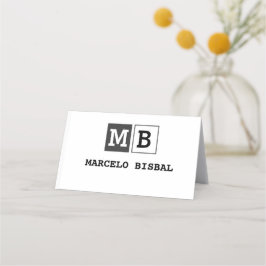 Tarjeta De Fidelización Modern Minimal Typography White Paper Square