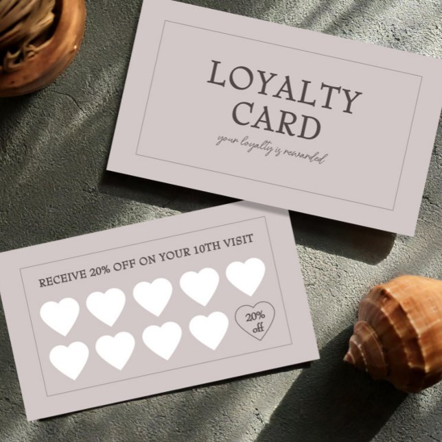 Tarjeta De Fidelización Modern Small Business Customer Stamp Reward (Modern Small Business Customer Stamp Reward Loyalty Card, Loyalty Card Stemp, Discount Card)