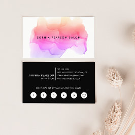 Tarjeta De Fidelización Modern Watercolor Blot