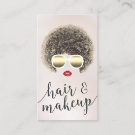 Tarjeta De Fidelización Moderna fabricación de pelo natural Salón de belle