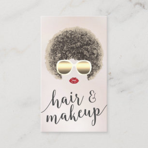 Tarjeta De Fidelización Moderna fabricación de pelo natural Salón de belle