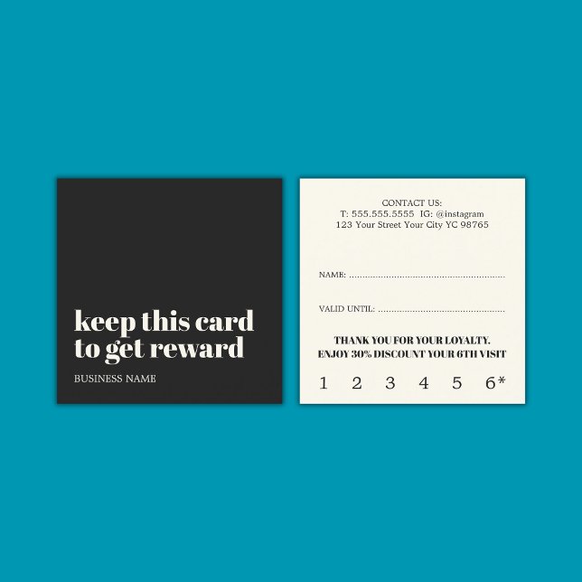 Tarjeta De Fidelización Moderna Marfil Negro Luz Amarilla Belleza Audaz Sa (Subido por el creador)