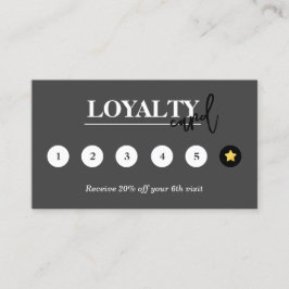 Tarjeta De Fidelización Moderna recompensa a los negocios a la Llanura gri