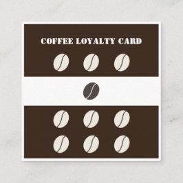 Tarjeta De Fidelización Moderna y elegante café frijol