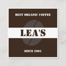 Tarjeta De Fidelización Moderna y elegante café frijol