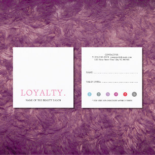 Tarjeta De Fidelización Moderno salón de belleza fresco y colorido de Guay