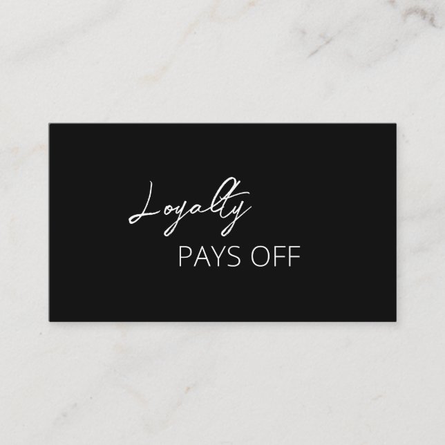 Tarjeta De Fidelización Moderno y sencillo (Anverso)