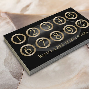 Tarjeta de fidelización Modernos labios negros m