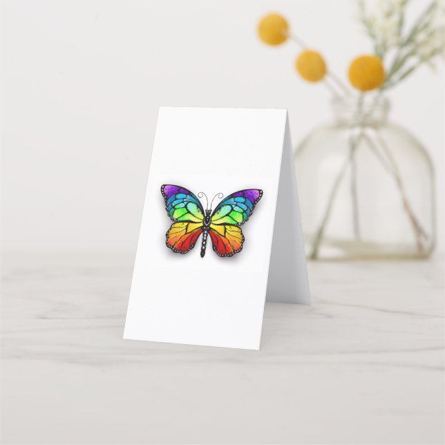 Tarjeta De Fidelización Monarca de mariposa arcoiris (Reverso)