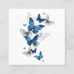 Tarjeta De Fidelización Morfo de las mariposas voladoras azules