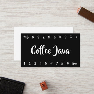 Tarjeta De Fidelización Mountains Double Number Loyalty Coffee Punch-Card