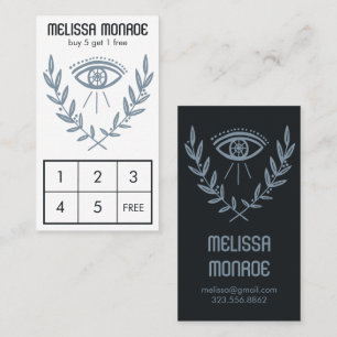 Tarjeta De Fidelización Mystical Eye Herbal Vines Magic Boho