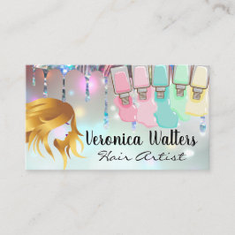 Tarjeta De Fidelización Nail Poland Spills | Glamour bokeh