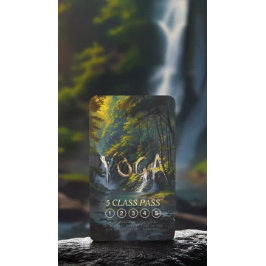 Tarjeta De Fidelización Naturaleza YOGA texto oculto Reiki Master 5 Clase 