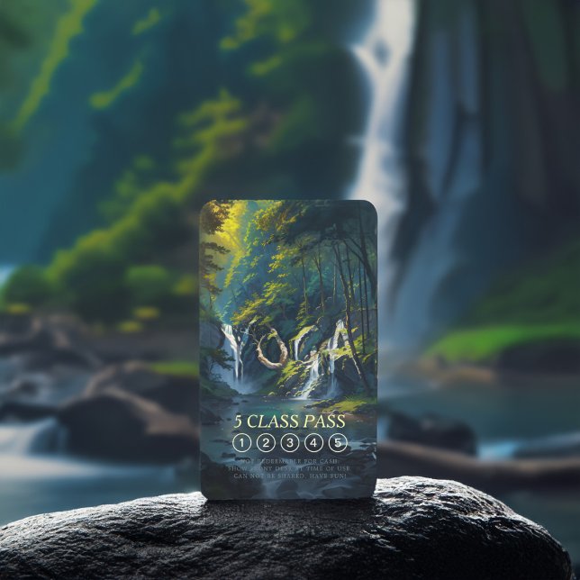 Tarjeta De Fidelización Naturaleza YOGA texto oculto Reiki Master 5 Clase  (Subido por el creador)