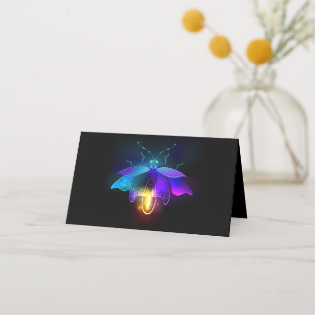 Tarjeta De Fidelización Neon Firefly en negro (Anverso)