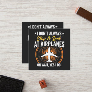 Tarjeta De Fidelización No Siempre Me Detengo Y Miro Los Aviones