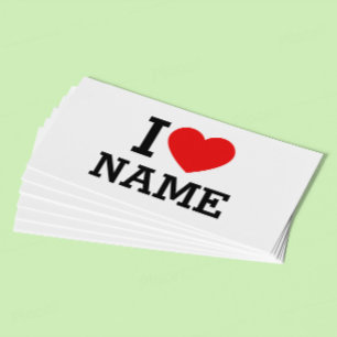 Tarjeta De Fidelización Nombre del corazón