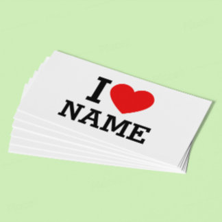 Tarjeta De Fidelización Nombre del corazón