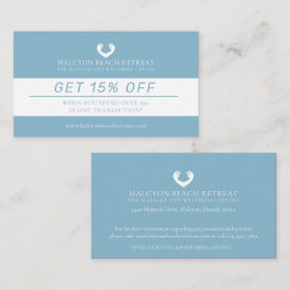 Tarjeta De Fidelización Oferta de masajes de belleza con descuento de fide