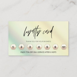 Tarjeta De Fidelización *~* Ombre Pastel Gracias A Las Recompensas LOGO QR