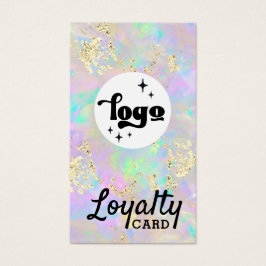 tarjeta de fidelización opal de faux chunky purpur