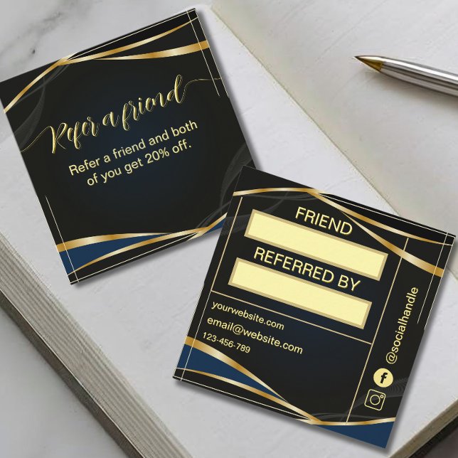 Tarjeta De Fidelización Oro de Sript y amigo de Refera negro (Subido por el creador)