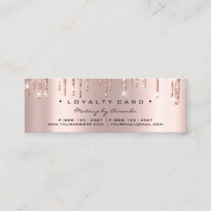Tarjeta De Fidelización Oro subió corazón de la belleza del maquillaje d