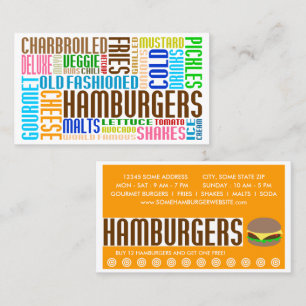 Tarjeta De Fidelización palabra hamburguesas web