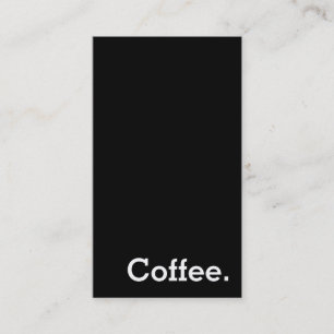 Tarjeta De Fidelización Palabra simple Dark Loyalty Coffee Punchcard Verti